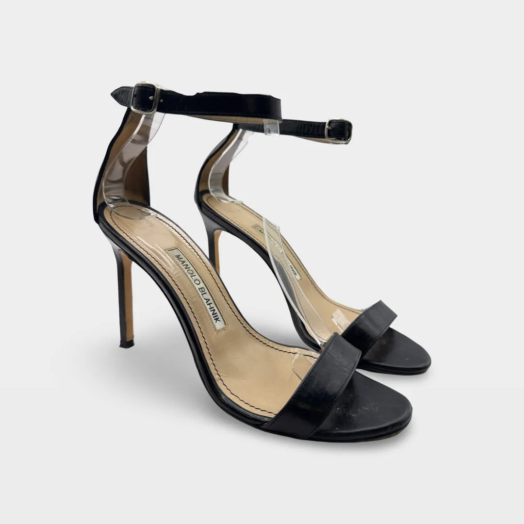 Manolo Blahnik Women's Leather sandal heels