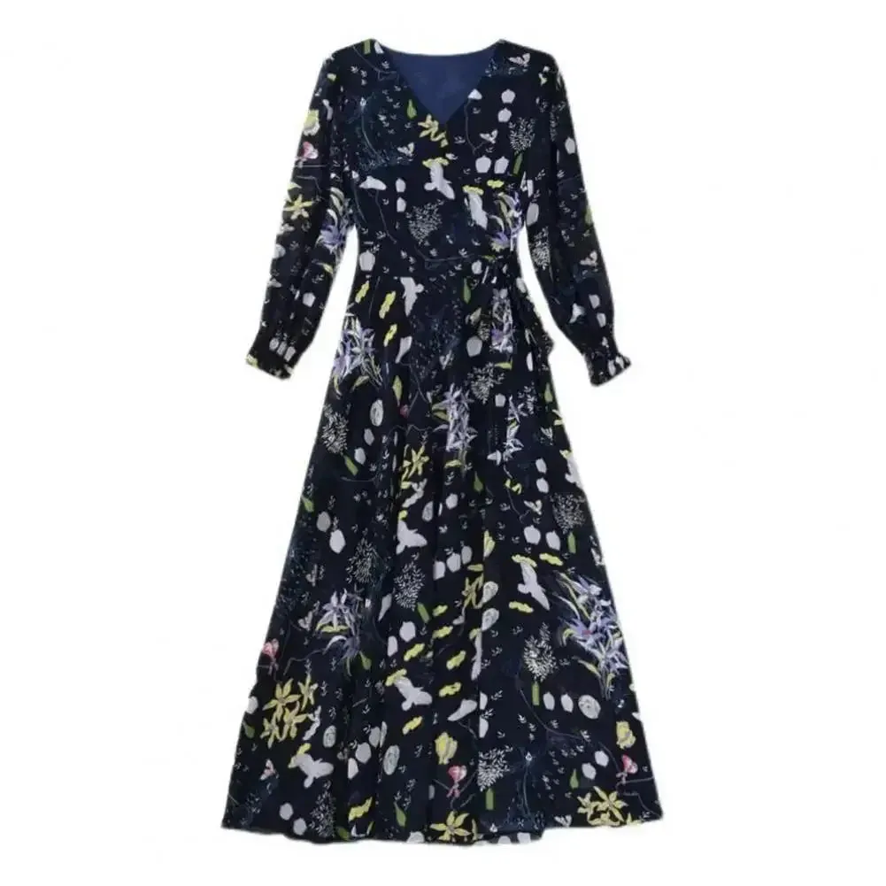 Margot - Chic Floral Print A-Line Dress for Women