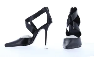 MILAN-43 Pleaser Blk Leather High Heel Alternative Footwear Discontinued Sale Stock