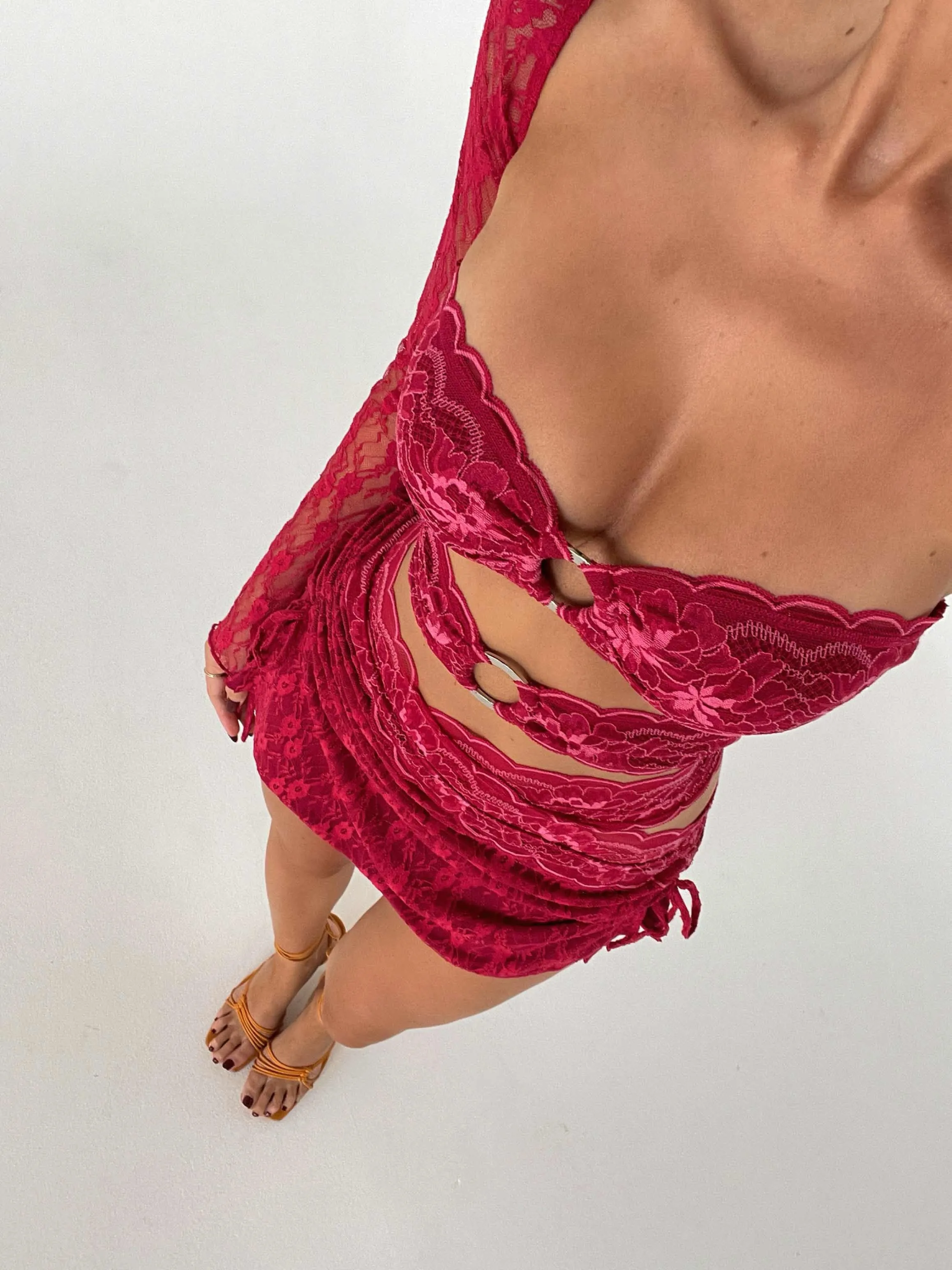 MILEY MINI SKIRT RED