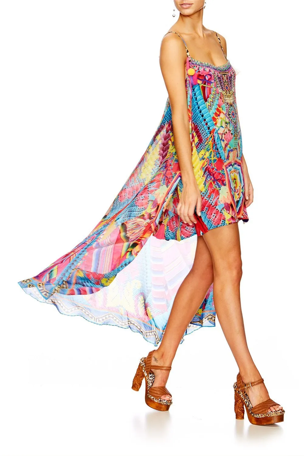 MINI DRESS WITH LONG OVERLAY MS MOCHILLA