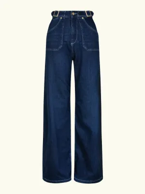 Minnie Wide Leg - Dark Denim