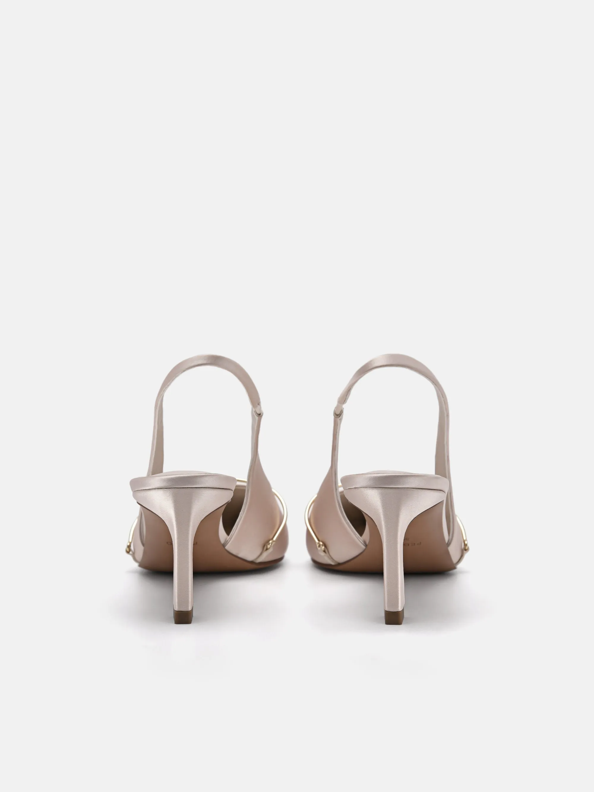 Mira Satin Slingback Pumps