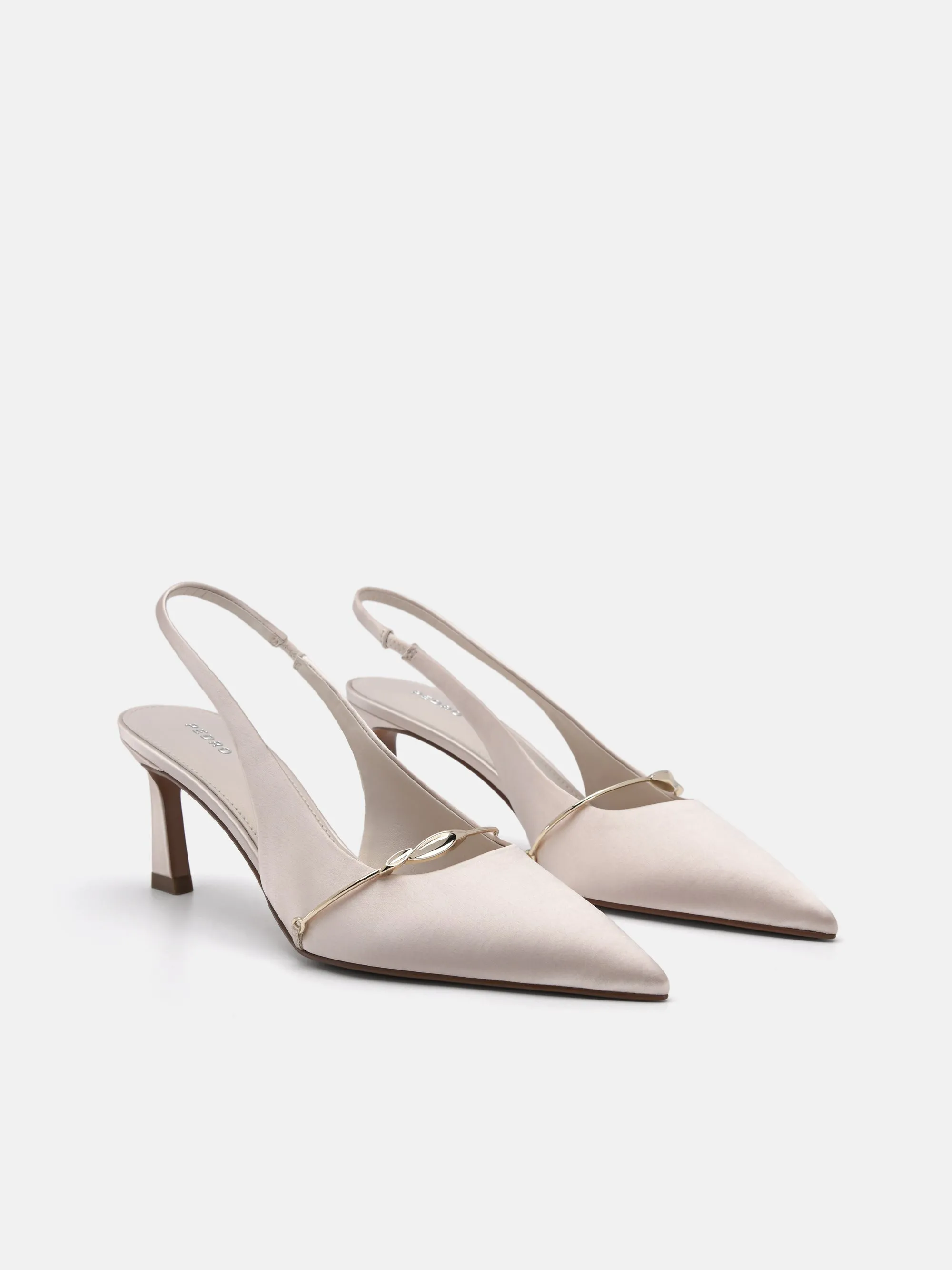 Mira Satin Slingback Pumps
