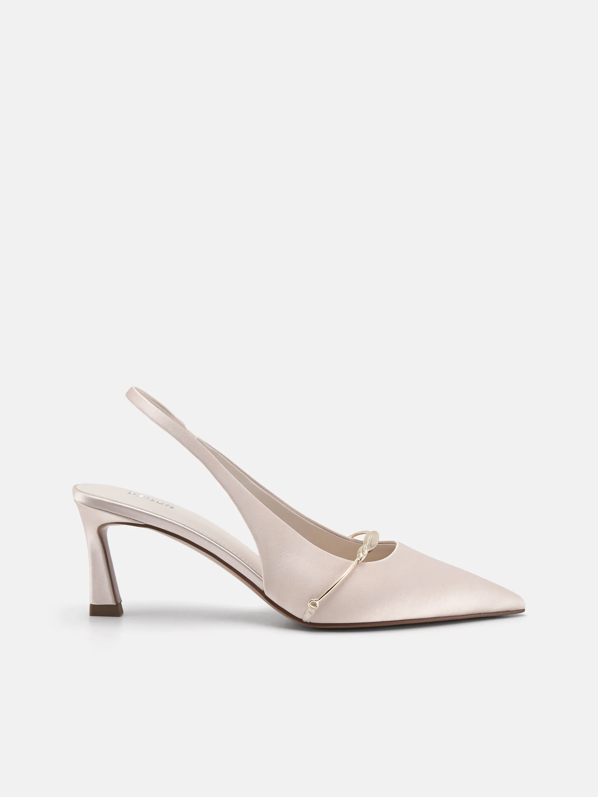 Mira Satin Slingback Pumps