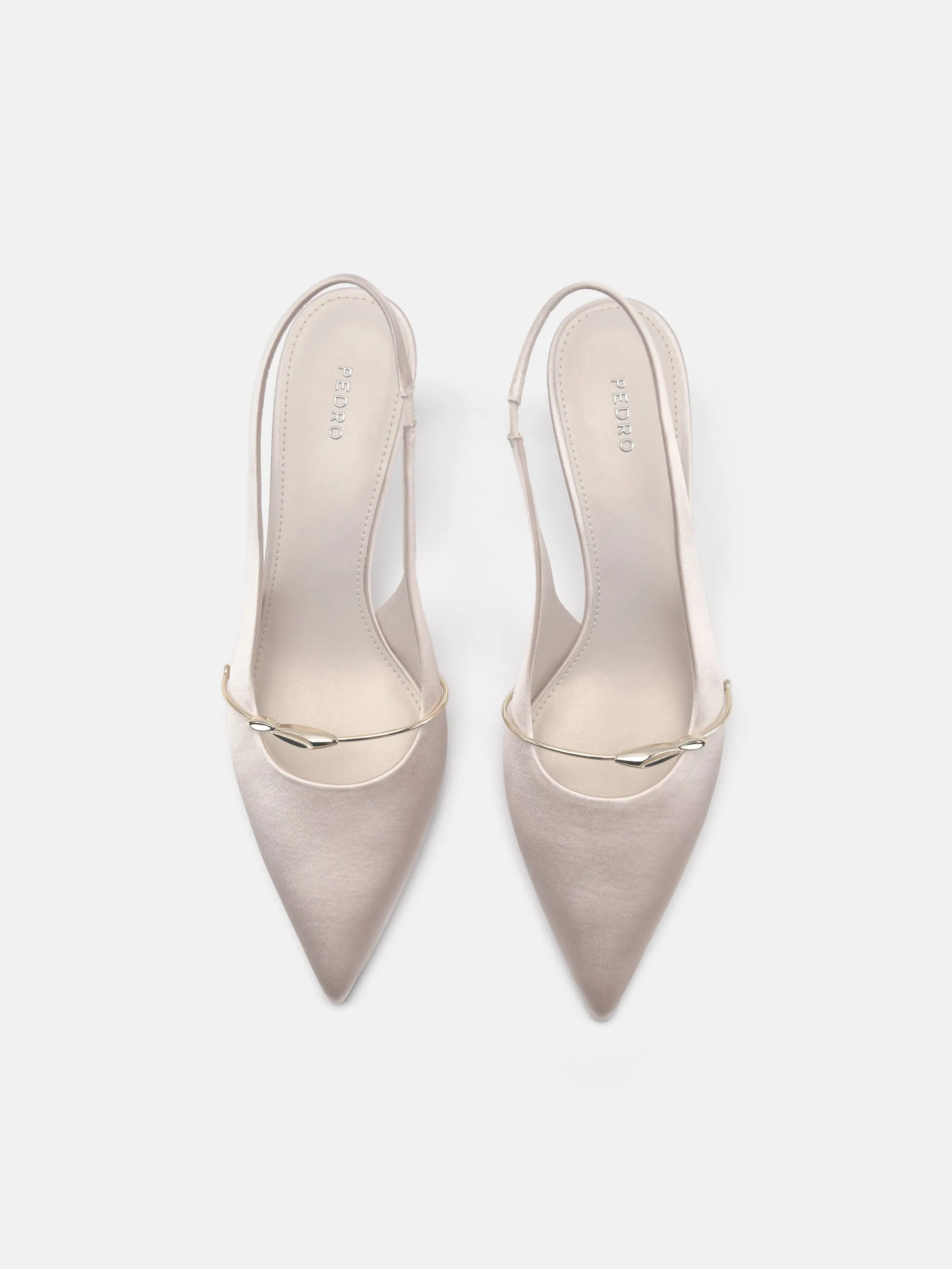 Mira Satin Slingback Pumps