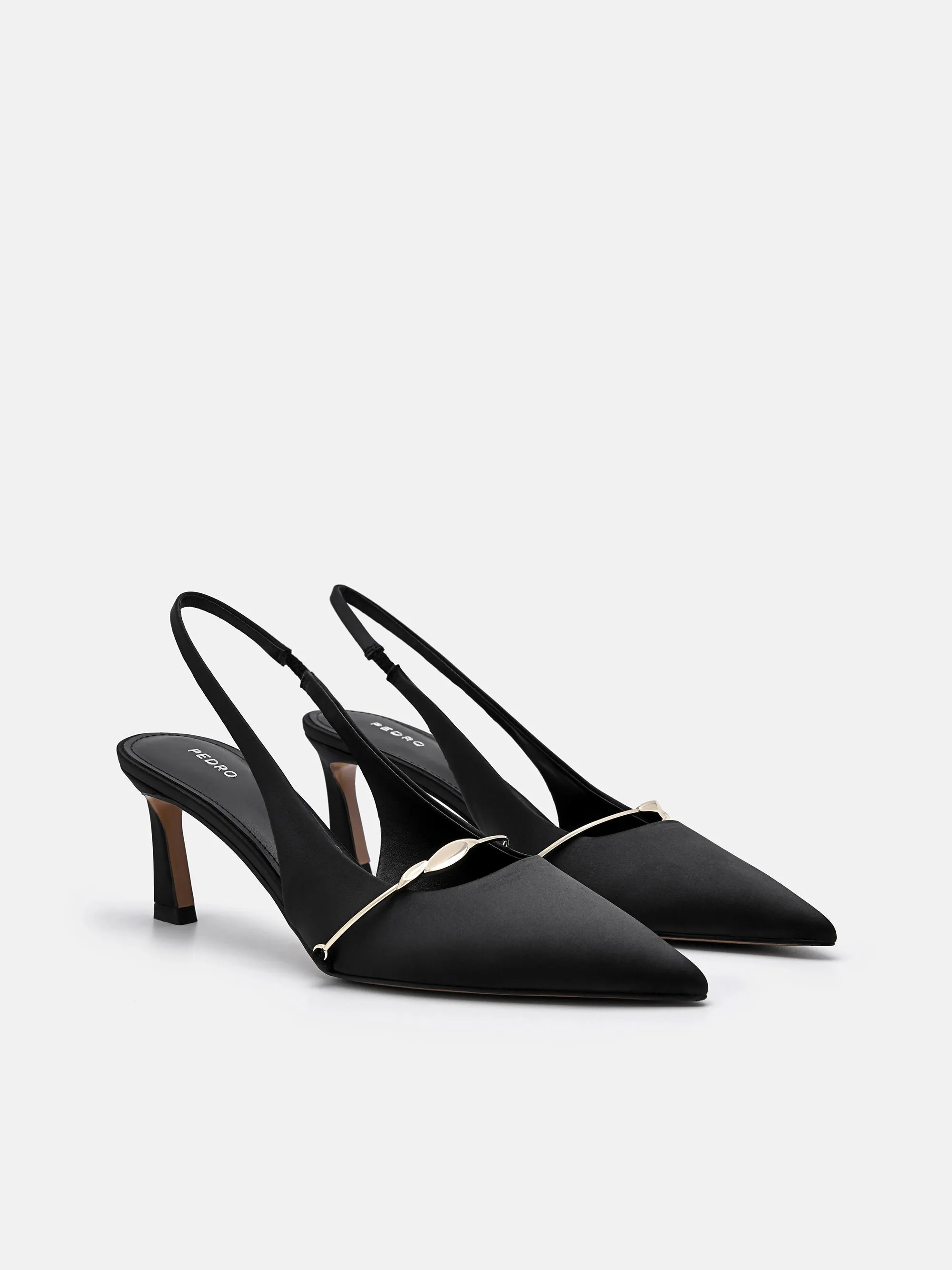 Mira Satin Slingback Pumps
