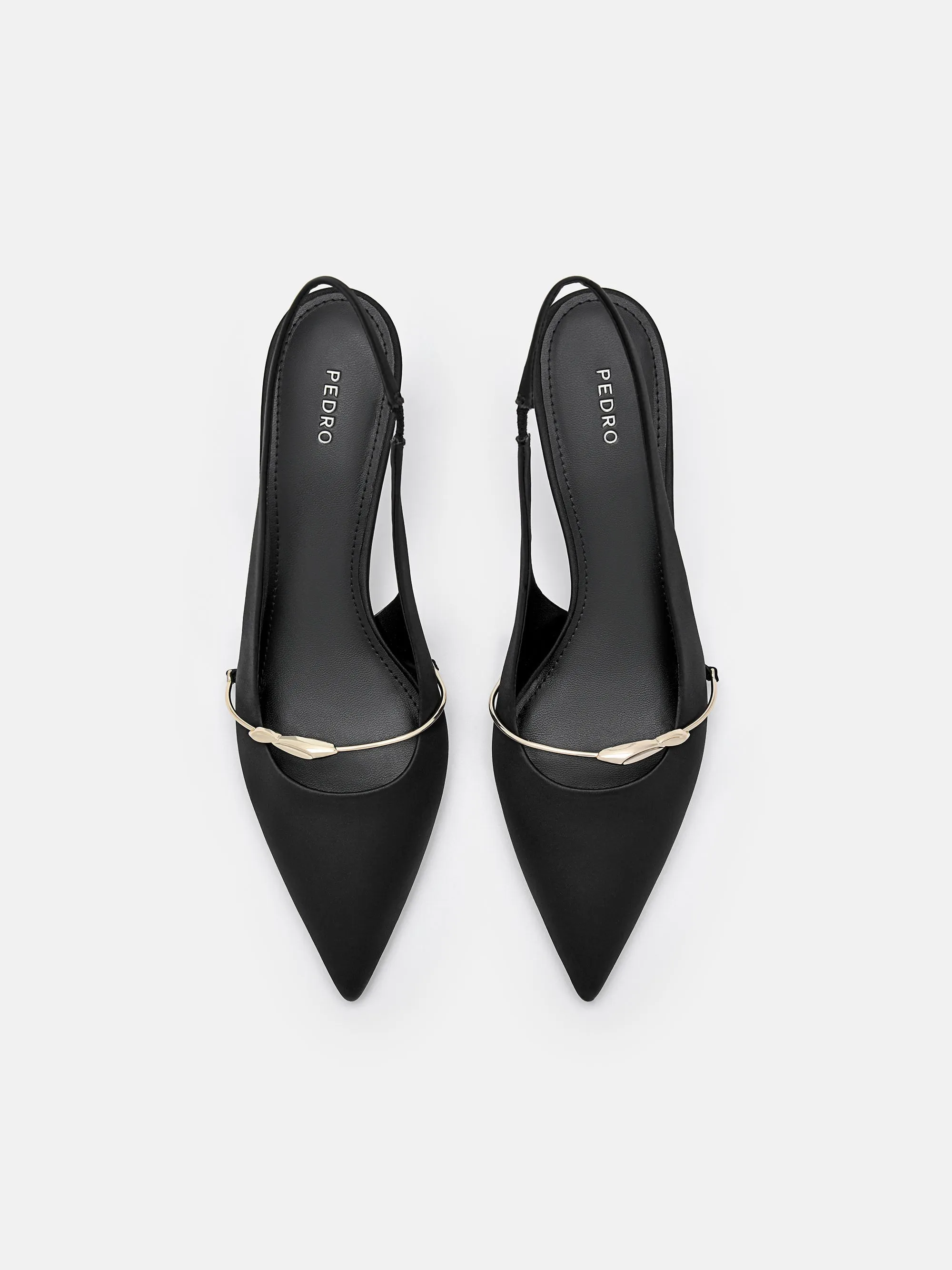 Mira Satin Slingback Pumps