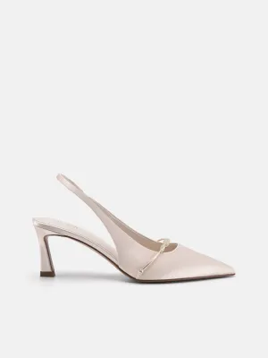 Mira Satin Slingback Pumps