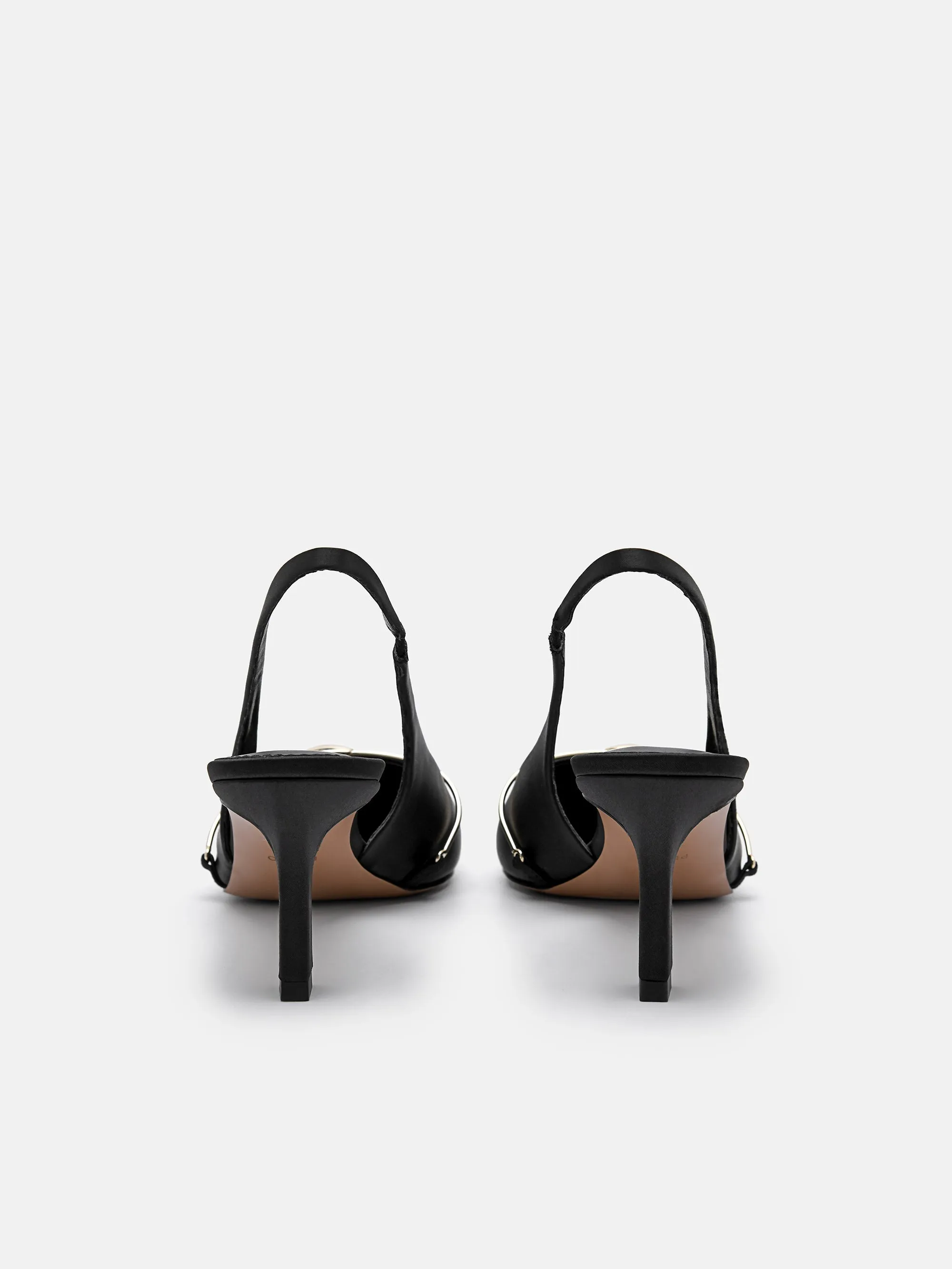 Mira Satin Slingback Pumps