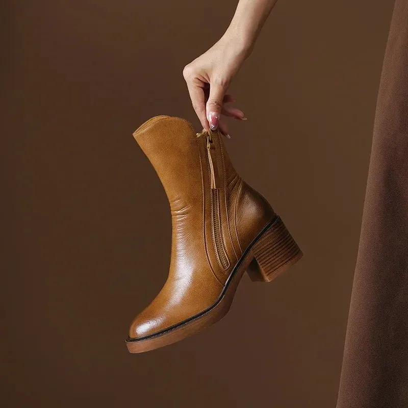 Morana Leather Ankle Boots
