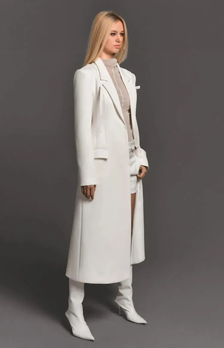 New Women's Two-Piece Set Elegant Party Suit Long Coat   Maxi Mesh Skirt or with Shorts