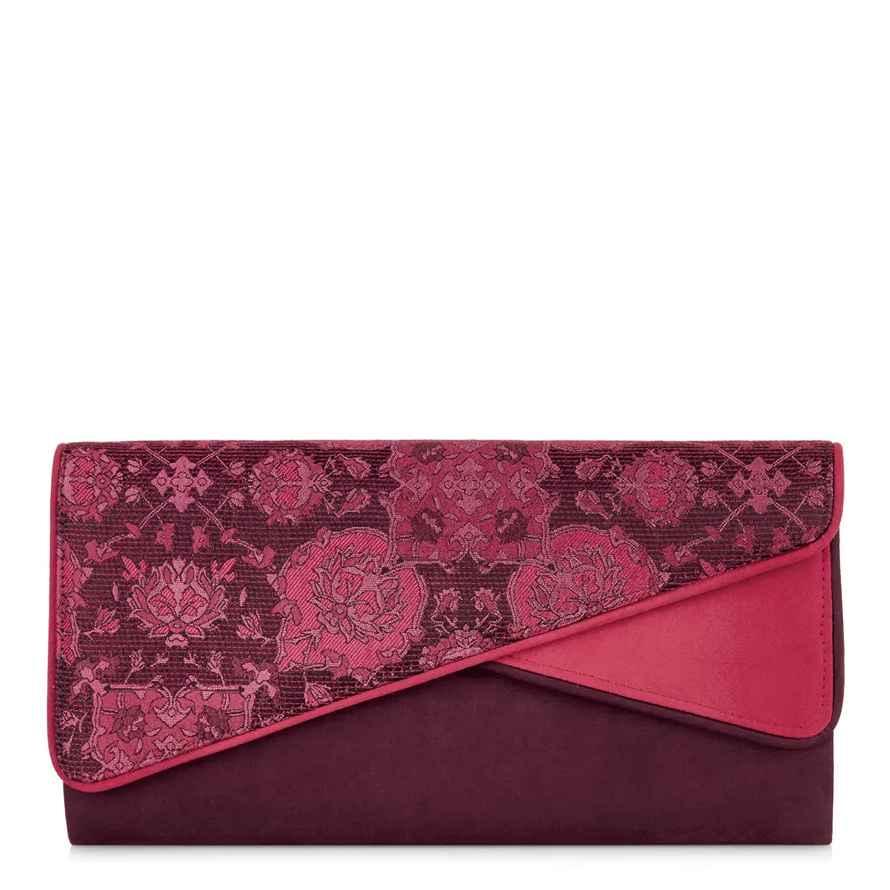 Nicola Wine Mid Heel Ankle Boots & Matching Sydney Bag by Ruby Shoo