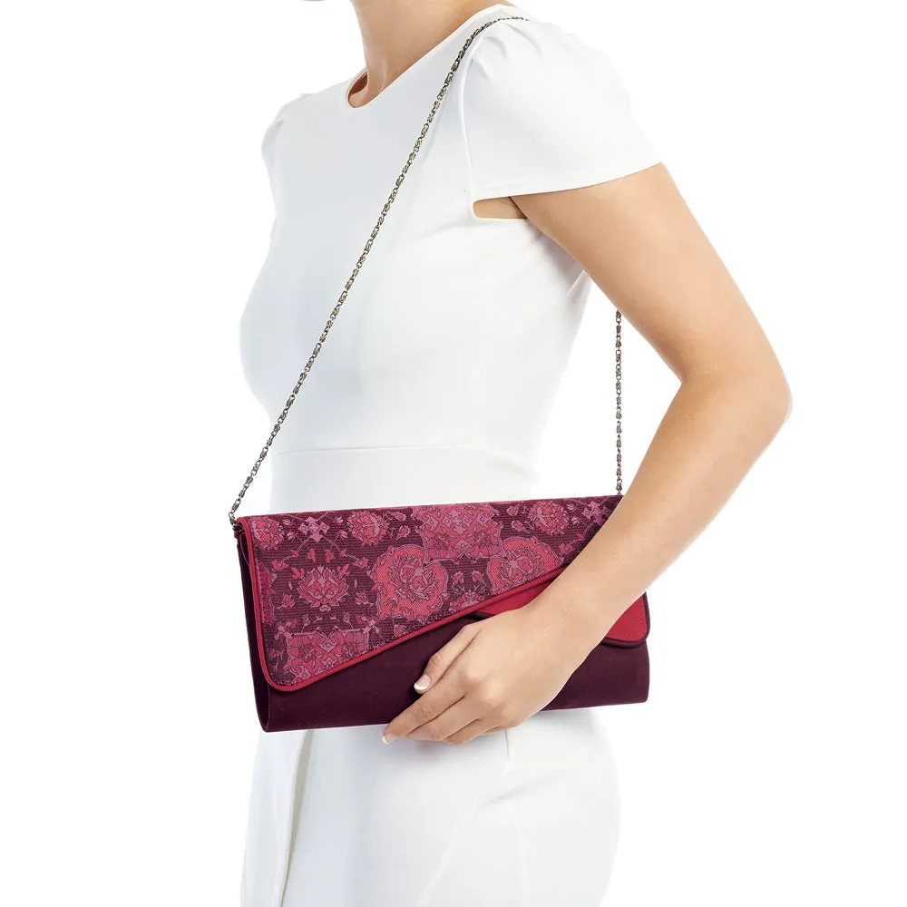 Nicola Wine Mid Heel Ankle Boots & Matching Sydney Bag by Ruby Shoo