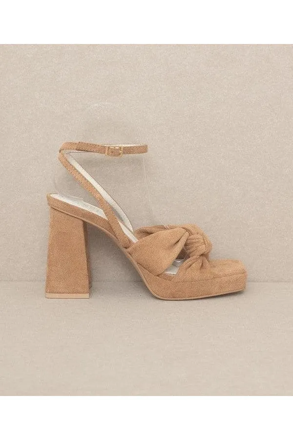 OASIS SOCIETY Zoey - Knotted Band Platform Heels