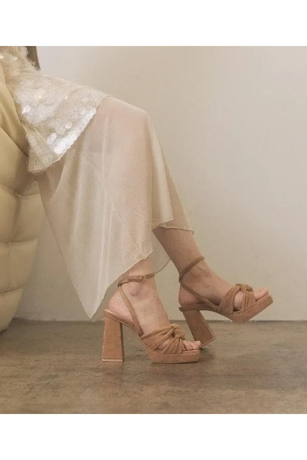 OASIS SOCIETY Zoey - Knotted Band Platform Heels