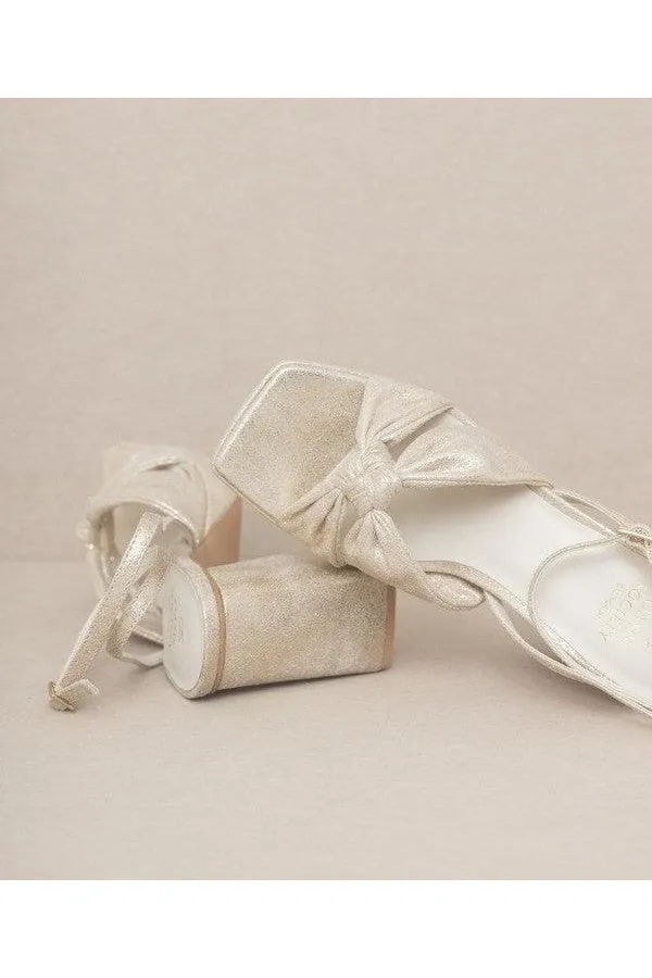 OASIS SOCIETY Zoey - Knotted Band Platform Heels
