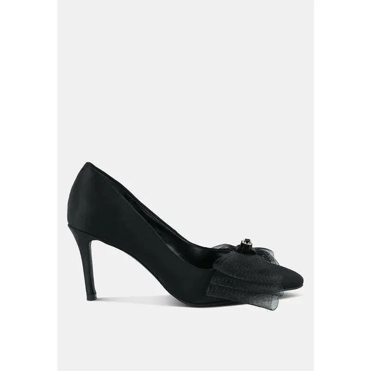 Odette Diamante Embellished Bow Stilettos