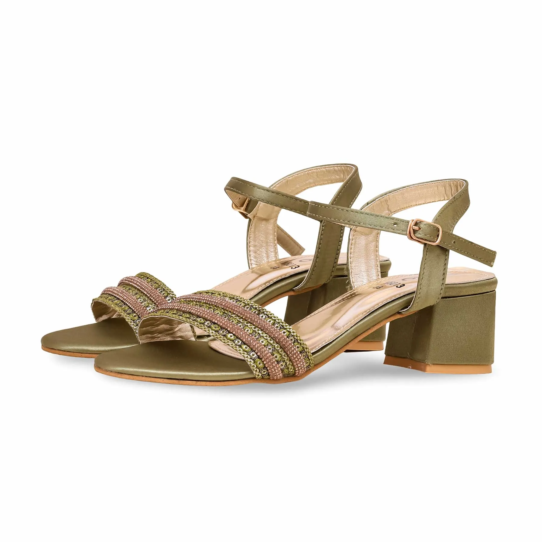 Olive Fancy Sandal FN6013
