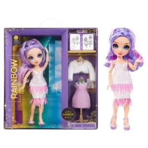 Open Box - Rainbow High Fantastic Fashion Violet Willow 11" Fashion Doll w/ Playset