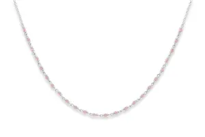 Panacea Rose Quartz Gemstone Silver Necklace