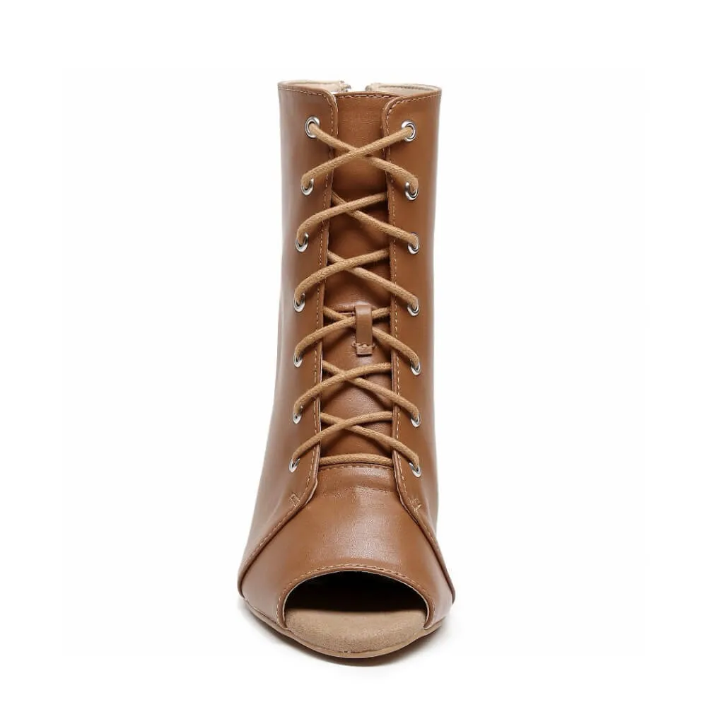 Parker - Cinnamon Vegan Leather - Rubber Sole