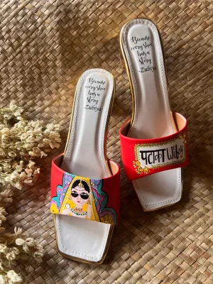 Pataka Wifey coral red Heels