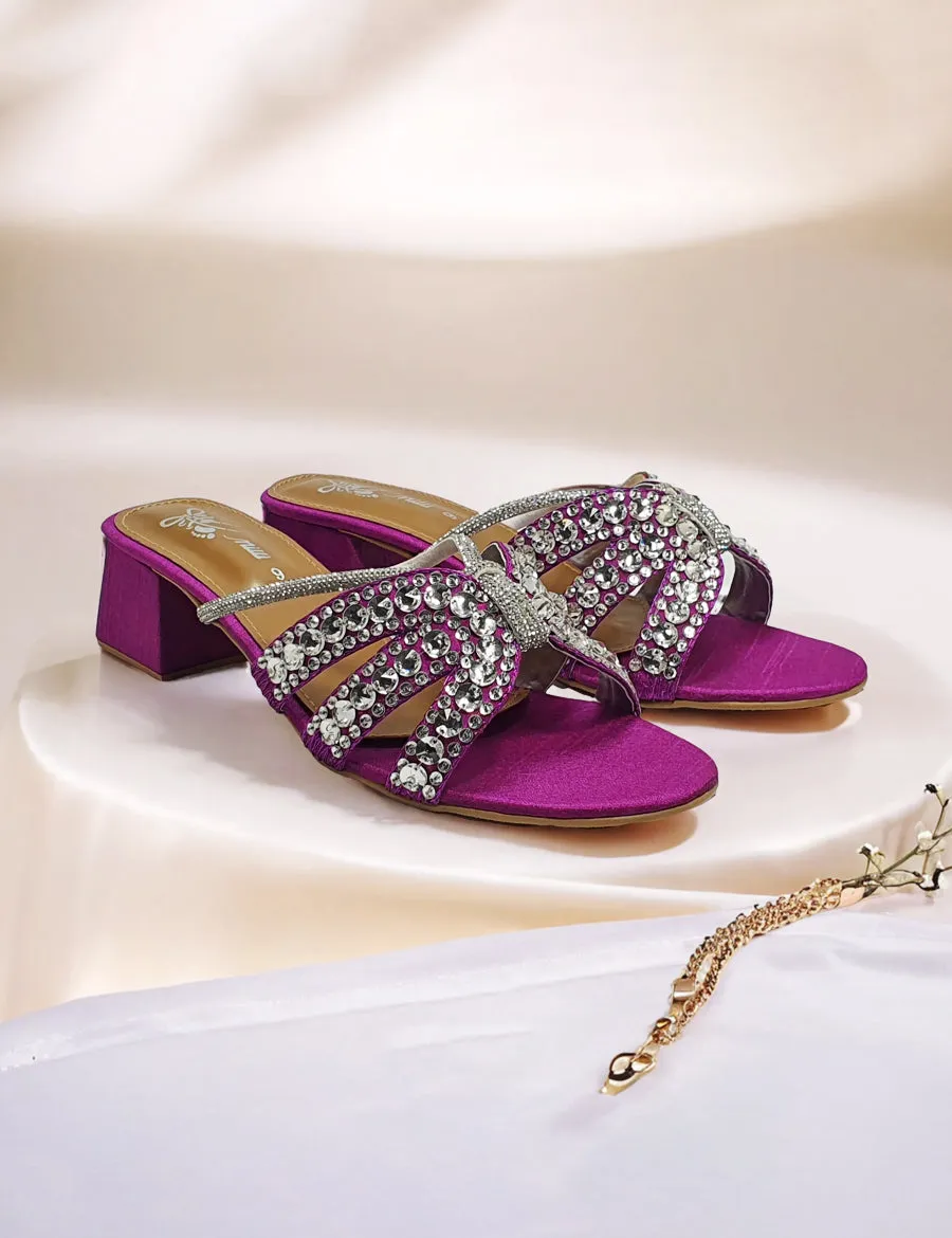 Purple | Fancy heel for Women