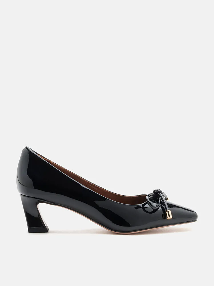 Quinella Bow Patent Heels