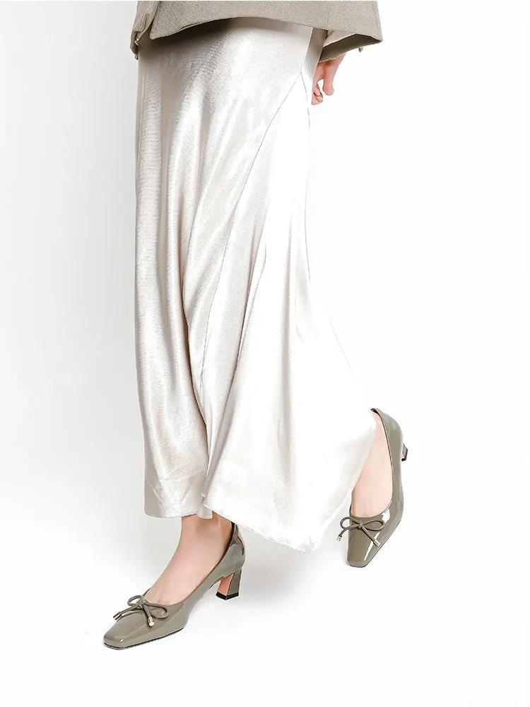 Quinella Bow Patent Heels