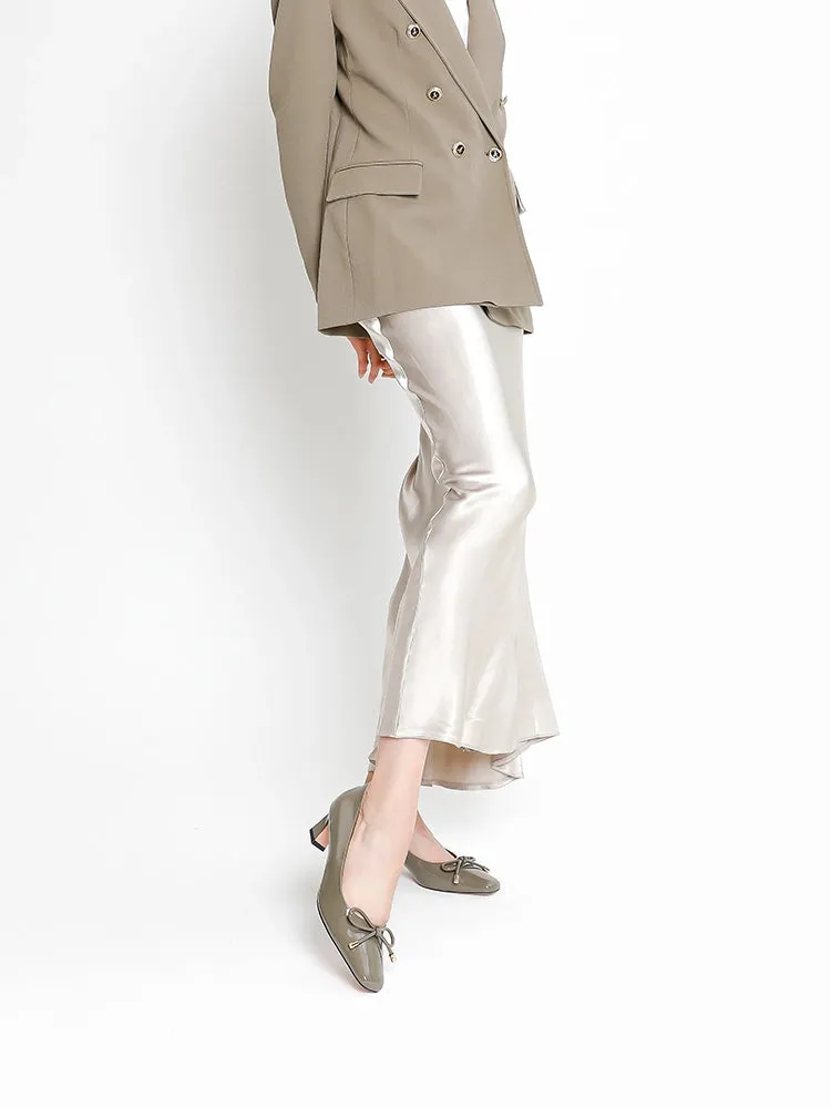 Quinella Bow Patent Heels