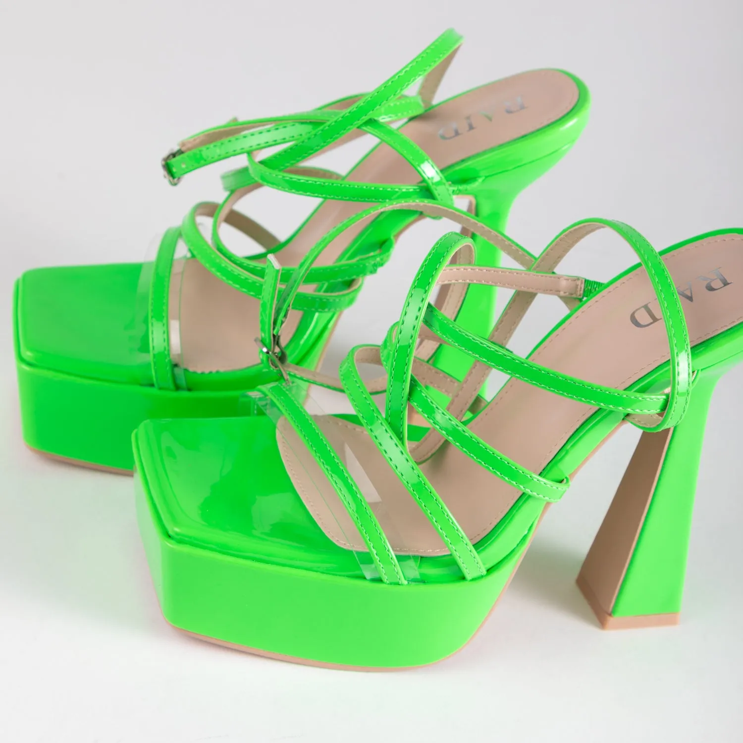 RAID Mishka Platform Heel in Green