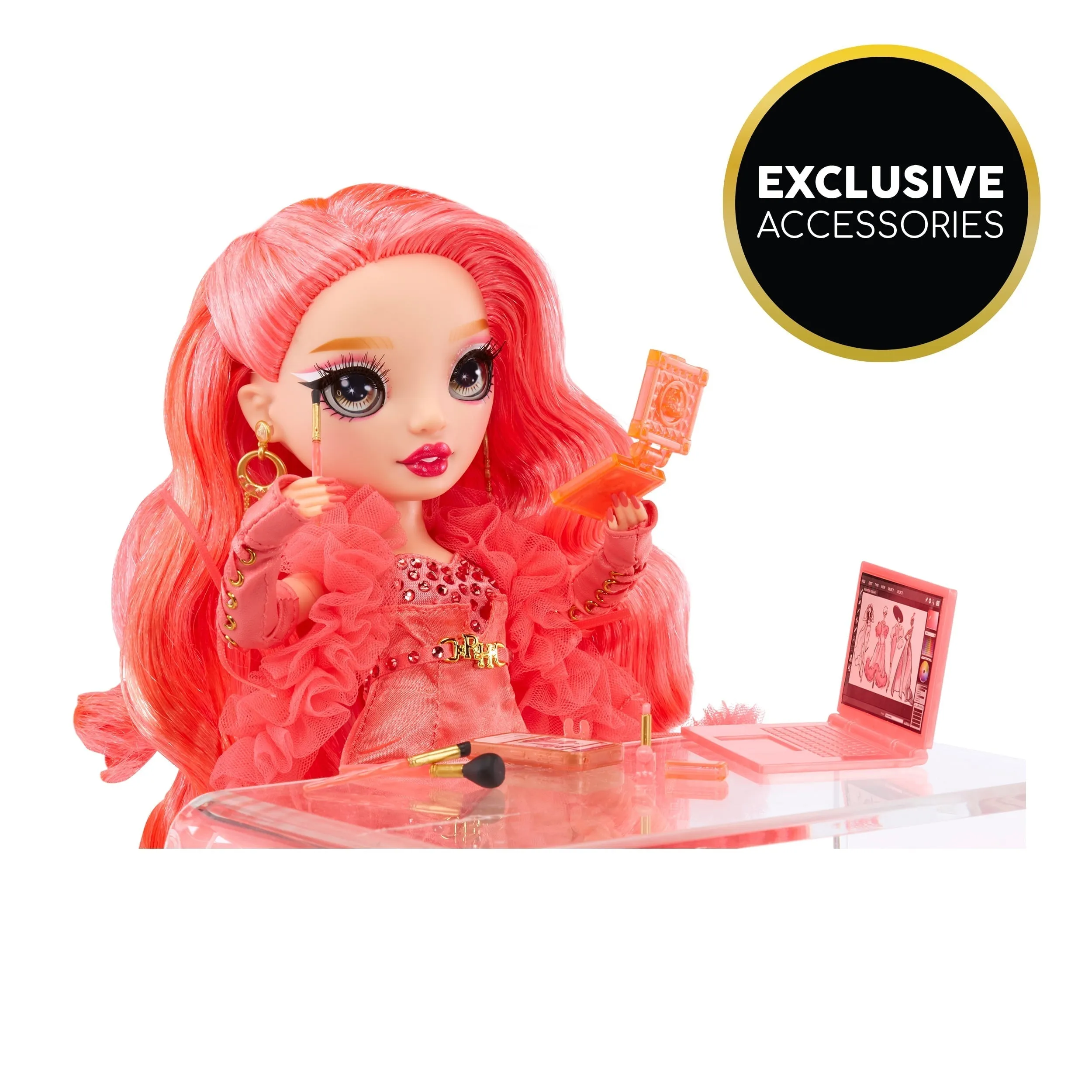 Rainbow High Priscilla - Pink Fashion Doll, Fashionable Outfit & 10  Colorful Play Accessories. Toy Gift Kids 4-12 Years & Collectors