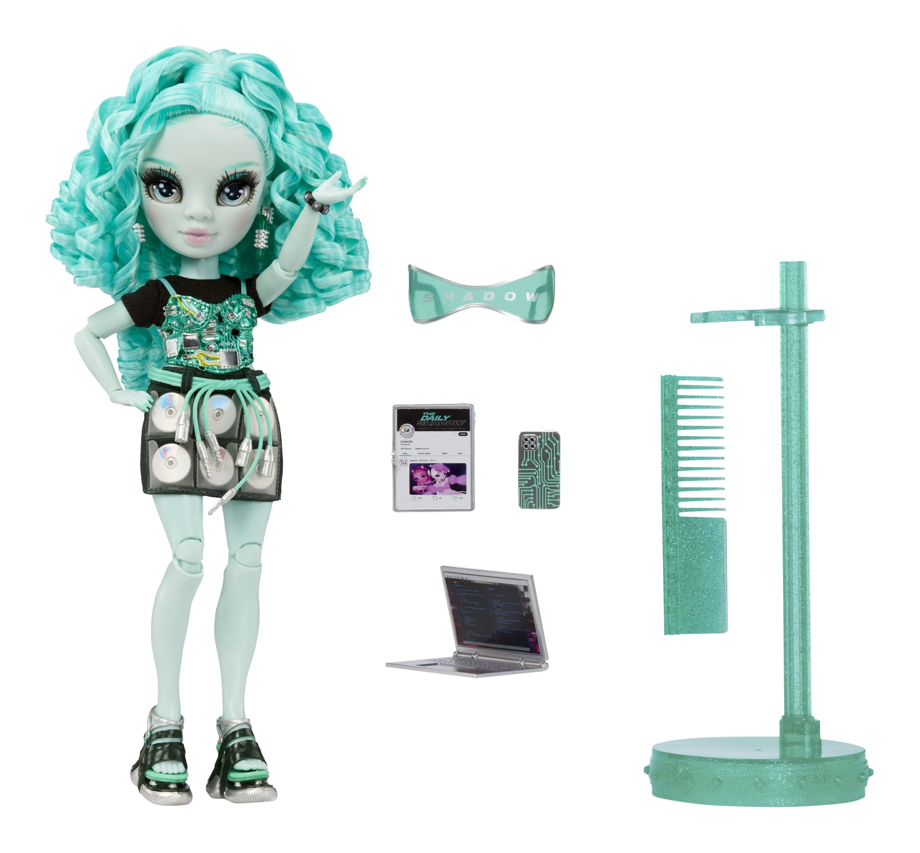 Rainbow High Shadow High Berrie Blue Fashion Doll, Collectible Outfit & 10  Play Accessories Kids Gift 4-12