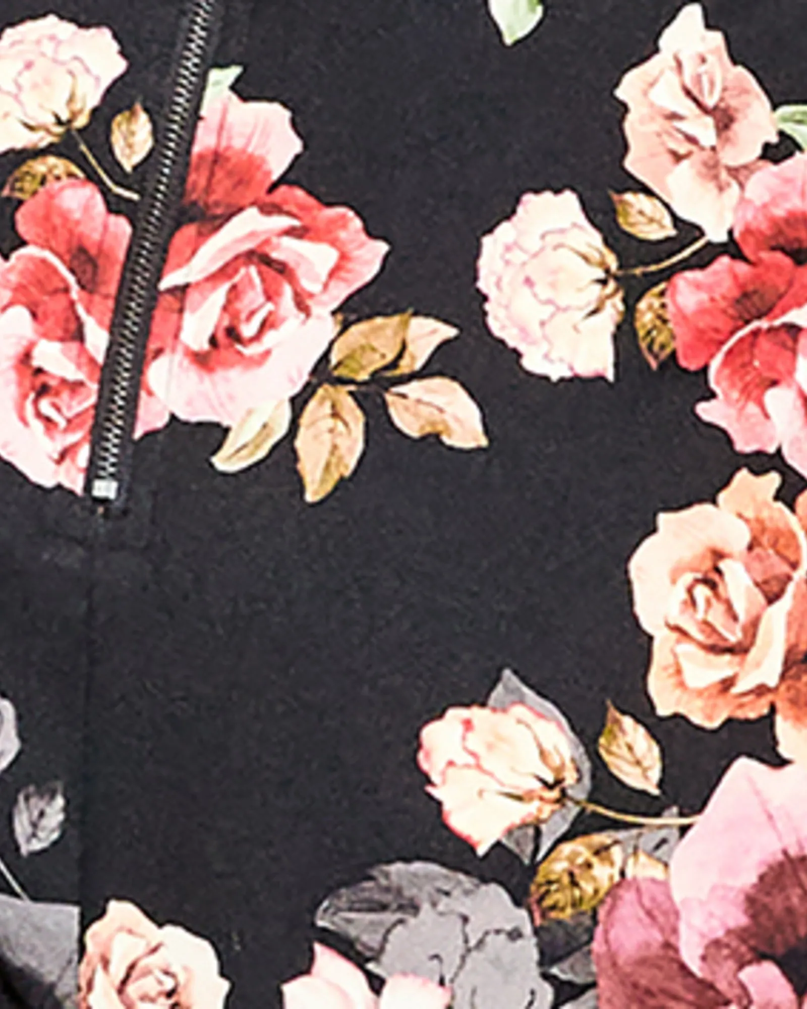 Ramona Belted Floral Jumpsuit | Black / Pink