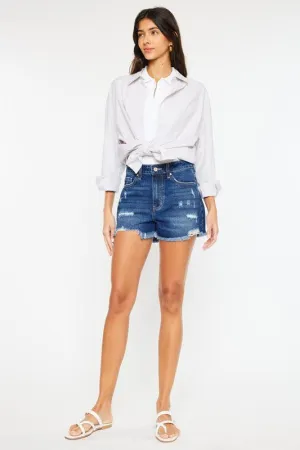 Raw Hem Denim Shorts