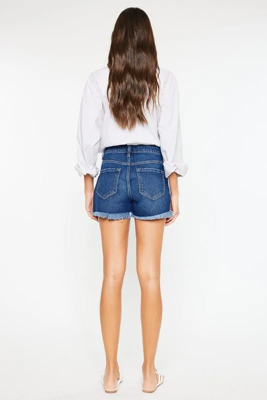 Raw Hem Denim Shorts