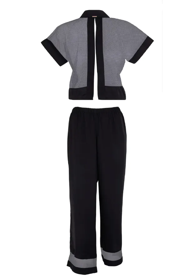 Richmond Long PJ Set - Black