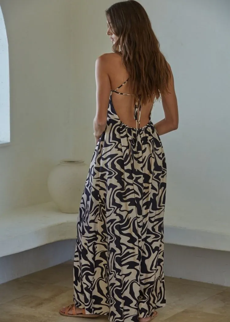 Riverina Maxi Mod Print Dress