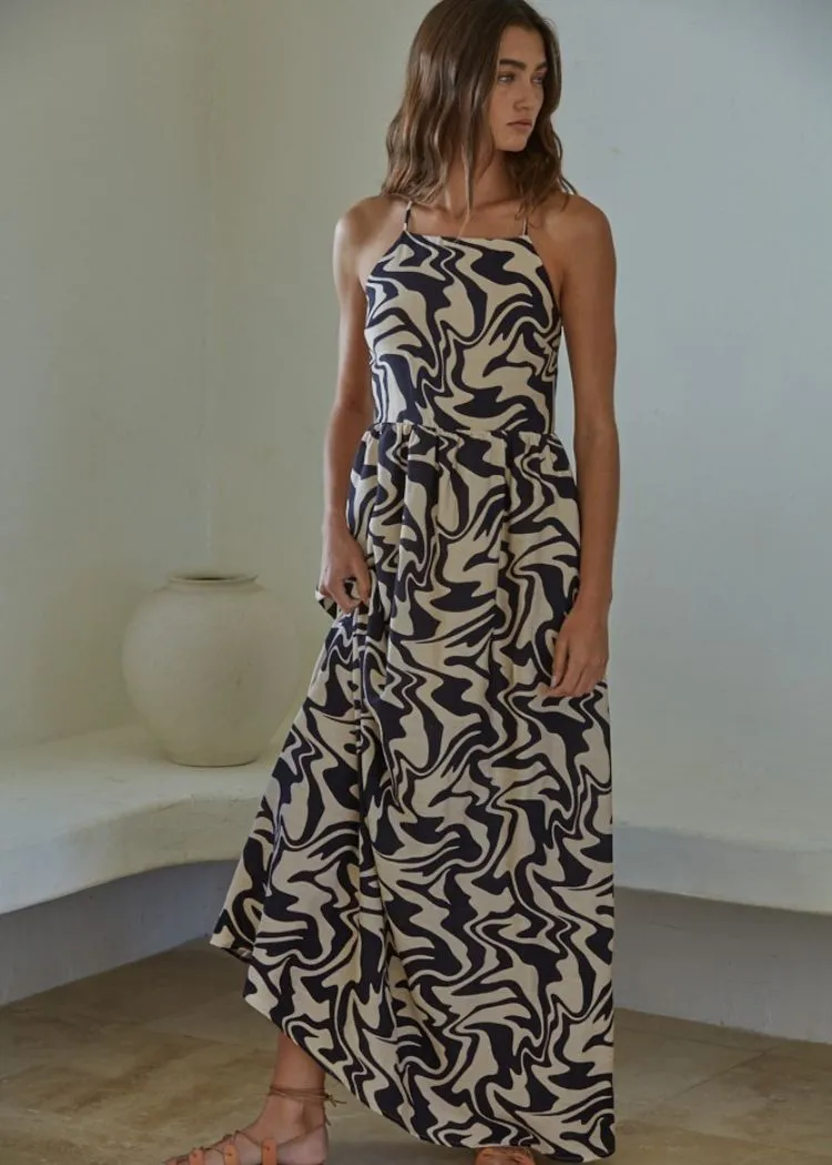 Riverina Maxi Mod Print Dress