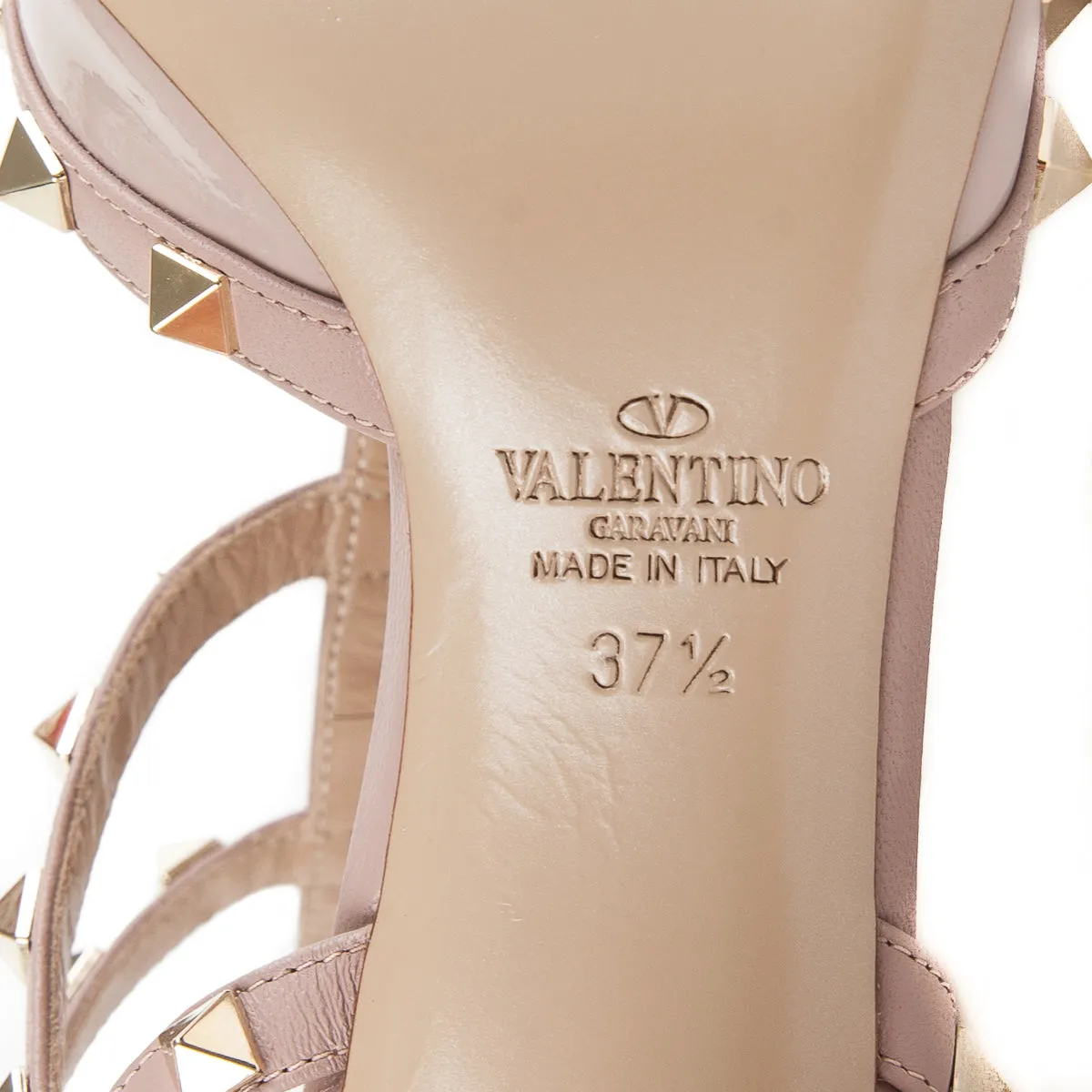Rockstuds Beige Patent 37.5