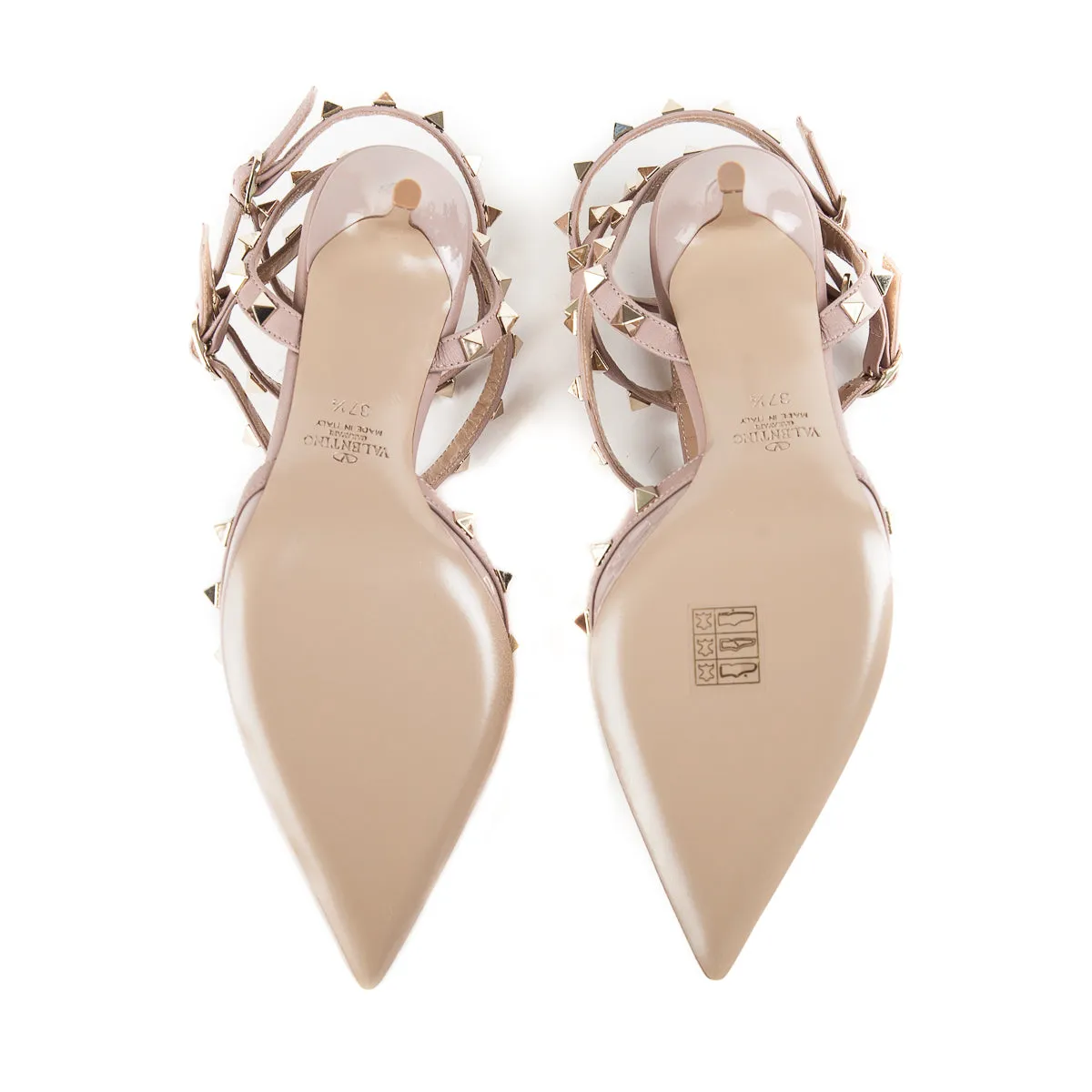 Rockstuds Beige Patent 37.5