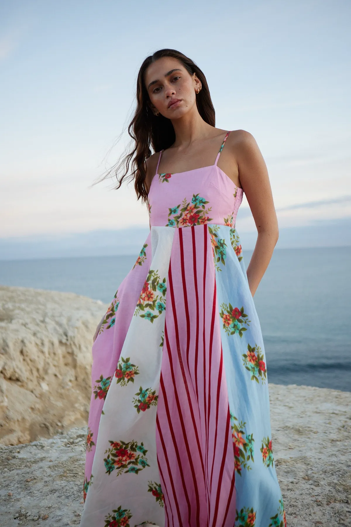 Rue Dress in Multi Bouquet