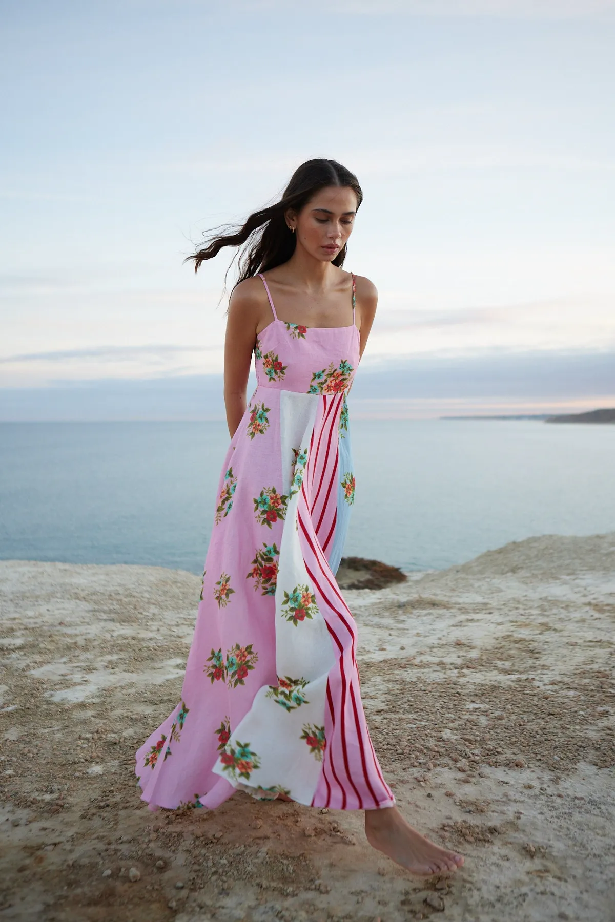 Rue Dress in Multi Bouquet