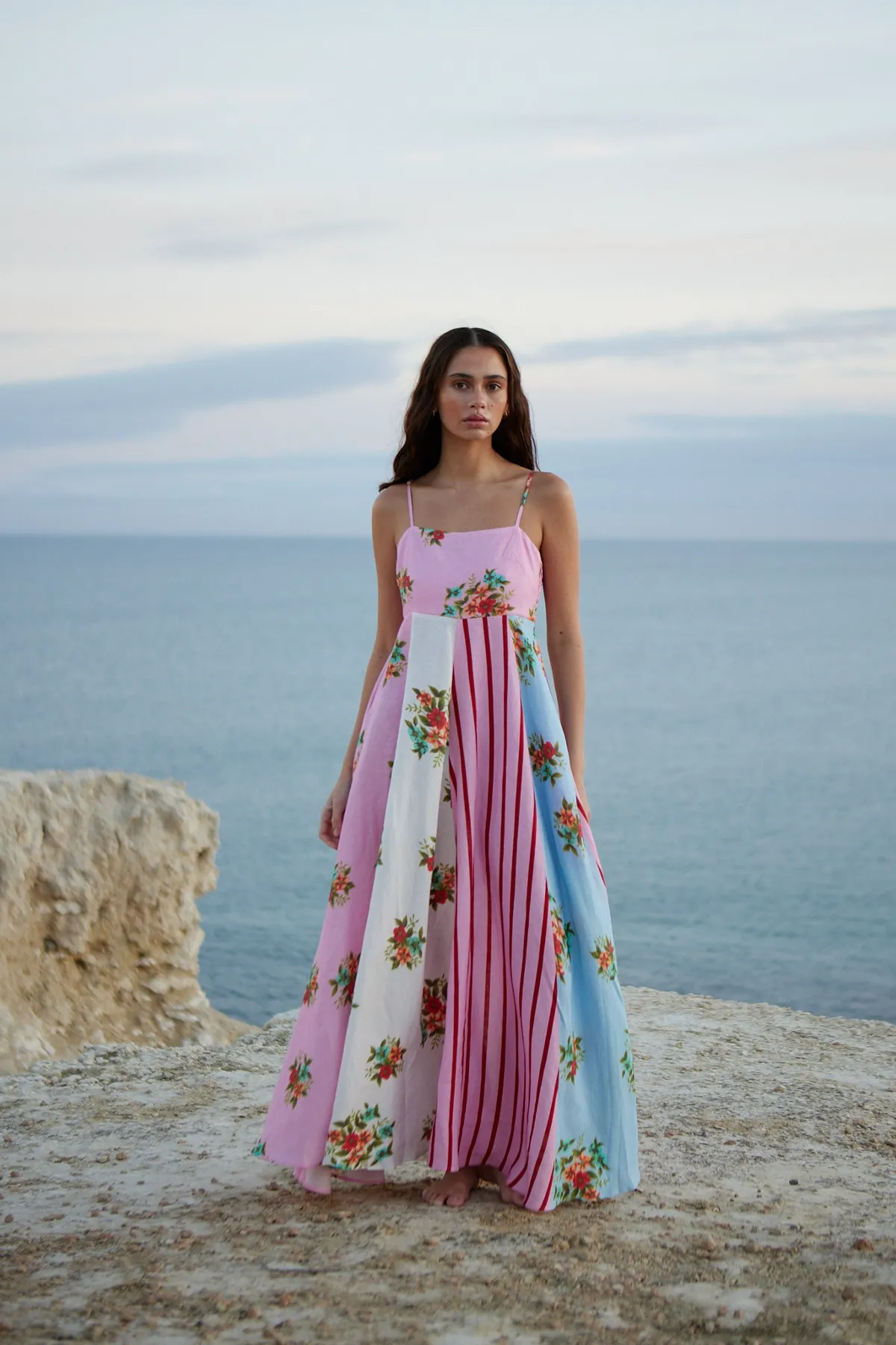 Rue Dress in Multi Bouquet