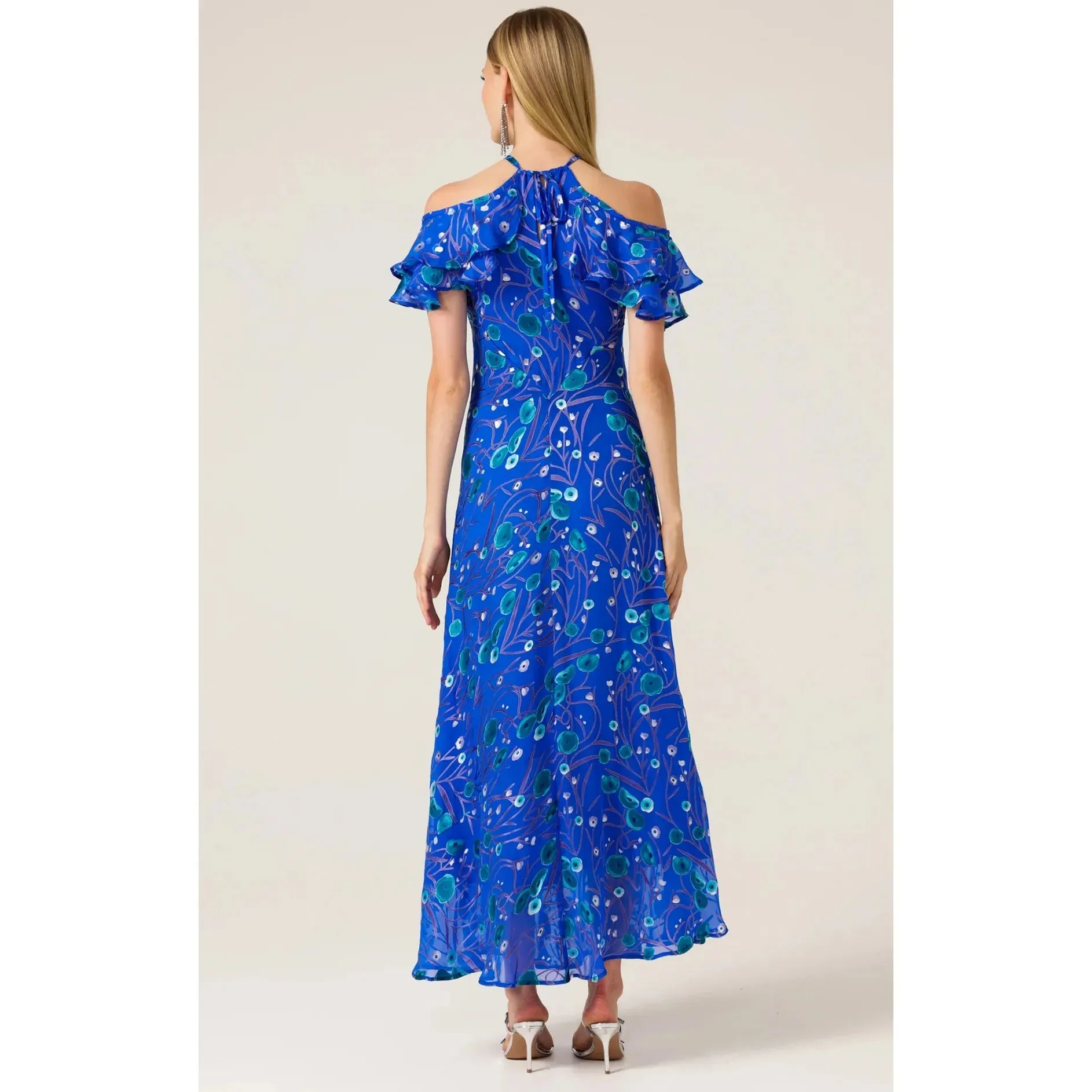 Sacha Drake Bluebird Bias Dress Periwinkle Poppy