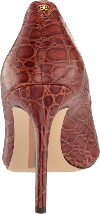 Sam Edelman Hazel Adelaide Brown Stiletto Heeled Dress Shoes Pointed Toe Pumps