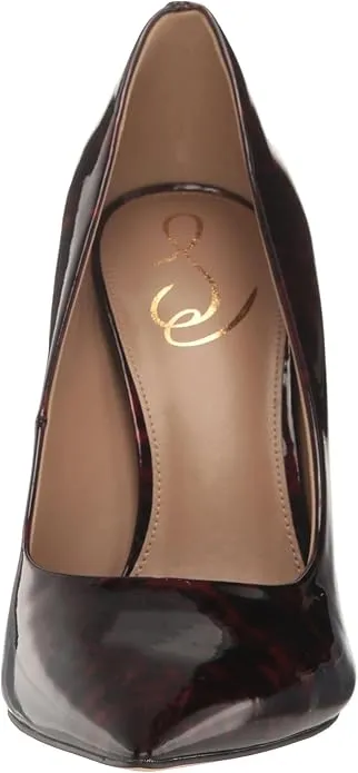 Sam Edelman Hazel Coffee Tortoise Multi Stiletto Heeled Dress Pointed Toe Pumps