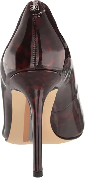 Sam Edelman Hazel Coffee Tortoise Multi Stiletto Heeled Dress Pointed Toe Pumps