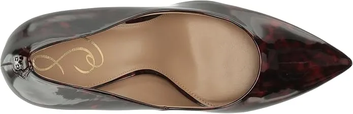 Sam Edelman Hazel Coffee Tortoise Multi Stiletto Heeled Dress Pointed Toe Pumps